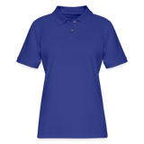 Women's Pique Polo Shirt - royal blue