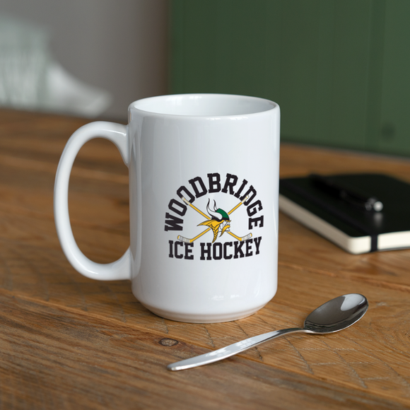 WSHS Ice Hockey Coffee/Tea Mug 15 oz (personalized) - white