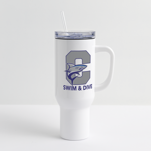 Colgan Swim & Dive 40 oz Travel Tumbler - white