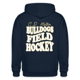 C. D. Hylton Field Hockey Gildan Heavy Blend Adult Zip Hoodie - navy