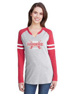 Raiders Ladies' Gameday Mash-Up Long Sleeve T-Shirt