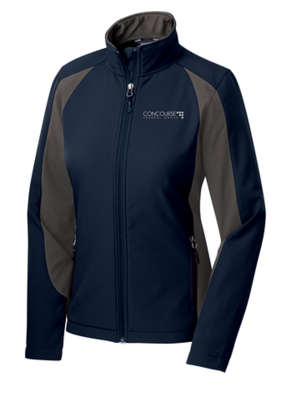 Concourse Federal Ladies Colorblock Soft Shell Jacket