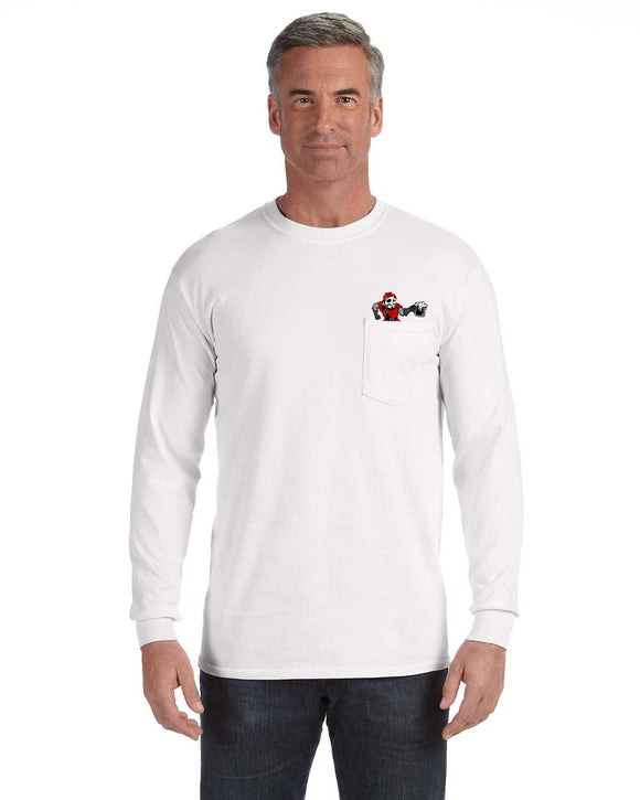 Roscoe Raiders Long Sleeve White T-Shirt