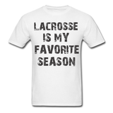 Lacrosse is My Favorite Season-Unisex Classic T-Shirt - white