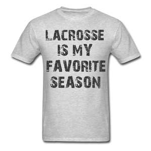 Lacrosse is My Favorite Season-Unisex Classic T-Shirt - heather gray