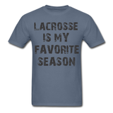 Lacrosse is My Favorite Season-Unisex Classic T-Shirt - denim