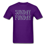SUNDAY FUNDAY- Unisex Classic T-Shirt - purple