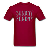 SUNDAY FUNDAY- Unisex Classic T-Shirt - dark red