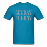 SUNDAY FUNDAY- Unisex Classic T-Shirt - turquoise
