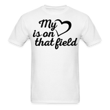 My heart is on that field-Unisex Classic T-Shirt - white
