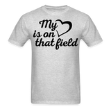 My heart is on that field-Unisex Classic T-Shirt - heather gray