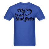 My heart is on that field-Unisex Classic T-Shirt - royal blue