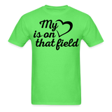 My heart is on that field-Unisex Classic T-Shirt - kiwi