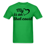 My heart is on that court-Unisex Classic T-Shirt - bright green