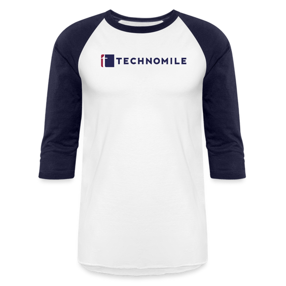 TechnoMile Baseball T-Shirt - white/navy