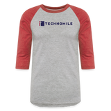 TechnoMile Baseball T-Shirt - heather gray/red