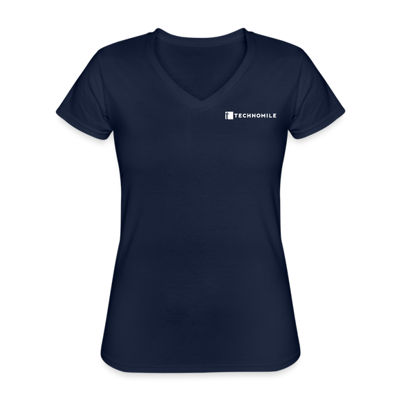 TechnoMile Women's V-Neck T-Shirt - navy