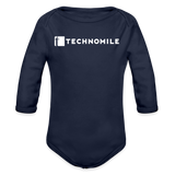 TechnoMile Long Sleeve Baby Bodysuit - dark navy