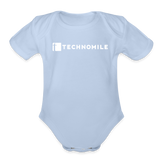 TechnoMile Short Sleeve Baby Bodysuit - sky