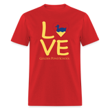 LOVE Adult Classic T-Shirt - red