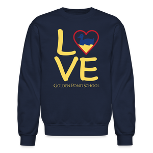 LOVE Adult Crewneck Sweatshirt - navy