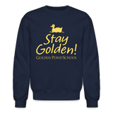 Stay Golden! Adult Crewneck Sweatshirt - navy