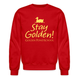 Stay Golden! Adult Crewneck Sweatshirt - red