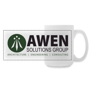 Awen Panoramic Coffee/Tea Mug 15 oz - white
