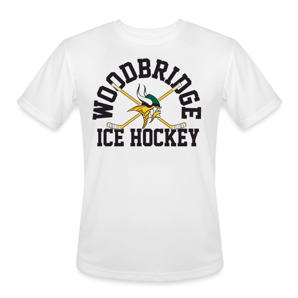 WSHS Ice Hockey Men’s Moisture Wicking Performance T-Shirt - white