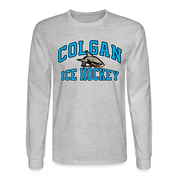 Colgan Ice Hockey Men's Long Sleeve T-Shirt - heather gray