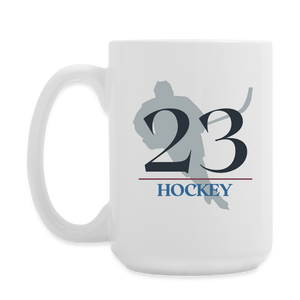 23 Hockey Coffee/Tea Mug 15 oz - white